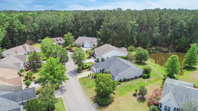 6 Pinyon Dr, Bluffton, SC 29909 - aerial view of residential area featuring a heavily wooded area