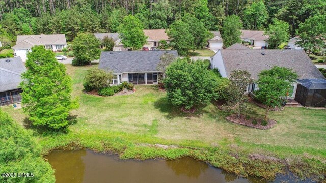 6 Pinyon Dr, Bluffton, SC 29909 - aerial view of residential area with a nearby body of water
