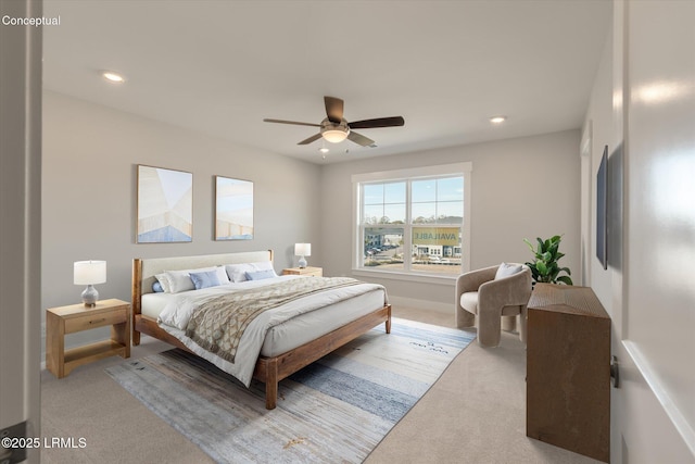 425 Parkside Commons, Bluffton, SC 29910 - carpeted bedroom featuring recessed lighting and ceiling fan
