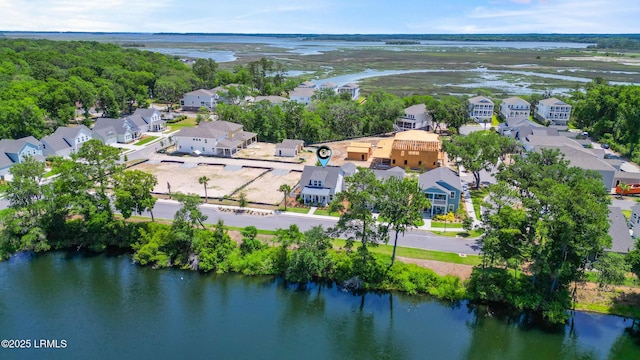 11 Basin Trail St, Beaufort, SC 29902 - aerial view of residential area with a nearby body of water