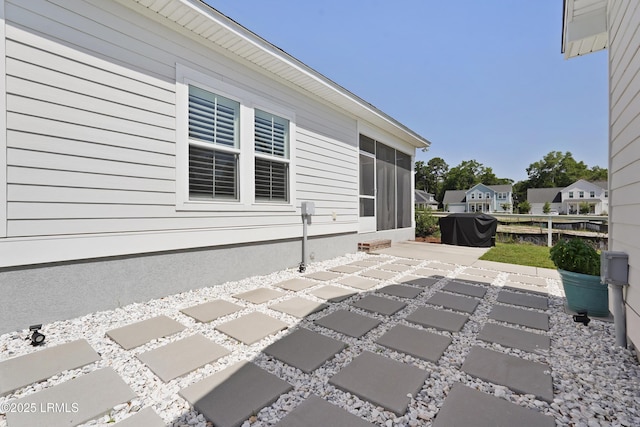 11 Basin Trail St, Beaufort, SC 29902 - view of patio with a sunroom