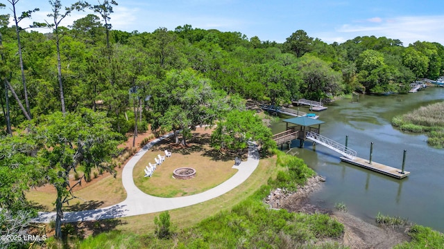 11 Basin Trail St, Beaufort, SC 29902 - aerial view of a nearby body of water and a forest