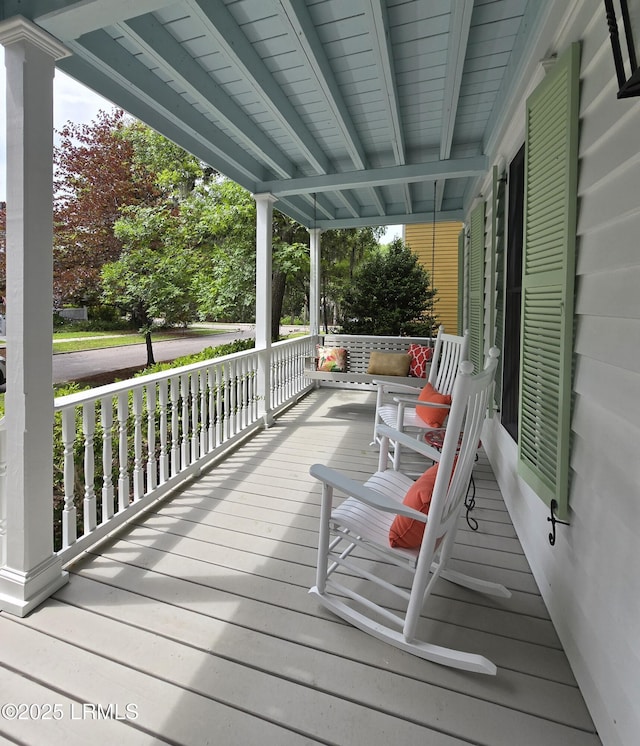 14 Fraser St, Beaufort, SC 29907 - view of wooden porch