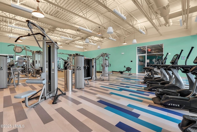 view of workout area