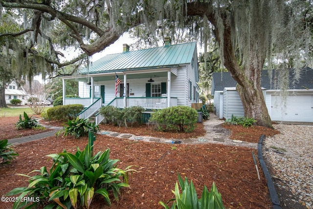 view of front facade with a porch