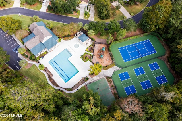 birds eye view of property