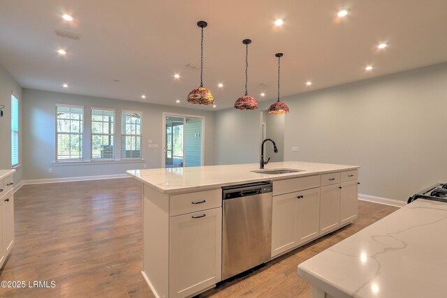 54 Slash Pine Dr, Okatie, SC 29909 - kitchen featuring stainless steel dishwasher, recessed lighting, visible vents, and a sink