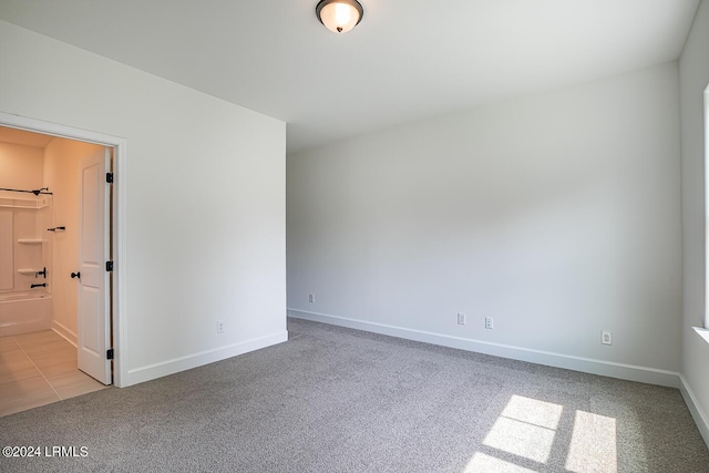 view of carpeted empty room