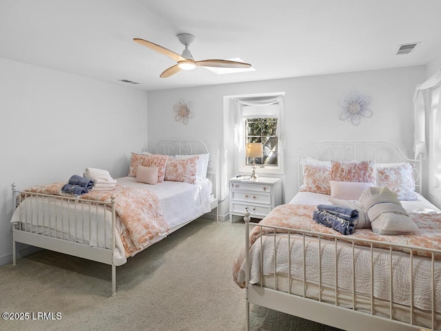 31 Hearthwood Dr, Hilton Head Island, SC 29928 - carpeted bedroom featuring visible vents and a ceiling fan