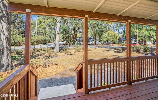 view of deck