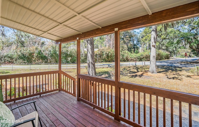 view of deck