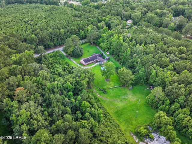 21 River Rd, Yemassee, SC 29945 - aerial view of property's location with a forest