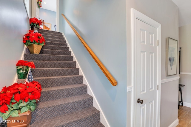 view of staircase