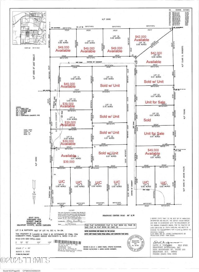 57 Seabrook Ctr, Seabrook SC, 29940 land for sale