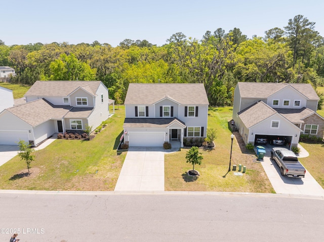 68 Keowee Ln, Beaufort, SC 29906 - bird's eye view with a wooded view