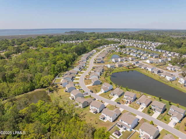 68 Keowee Ln, Beaufort, SC 29906 - drone / aerial view with a water view and a residential view