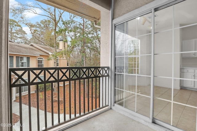 view of balcony