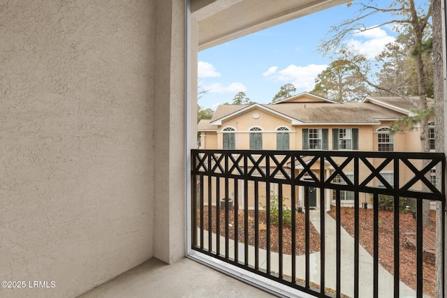 view of balcony