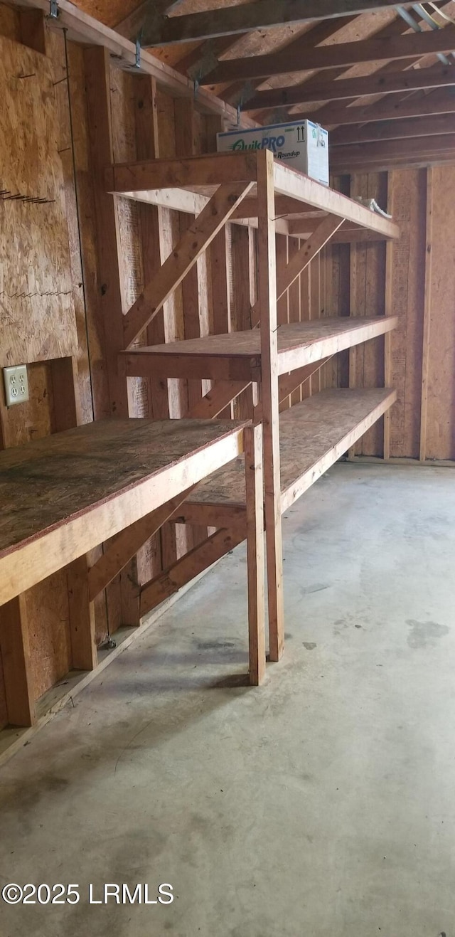 view of basement