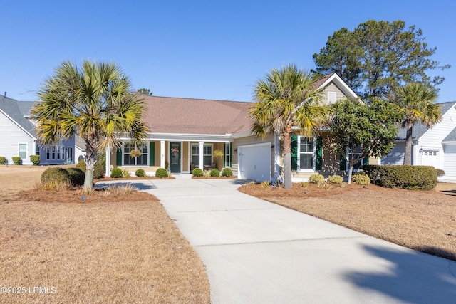 ranch-style house with a garage