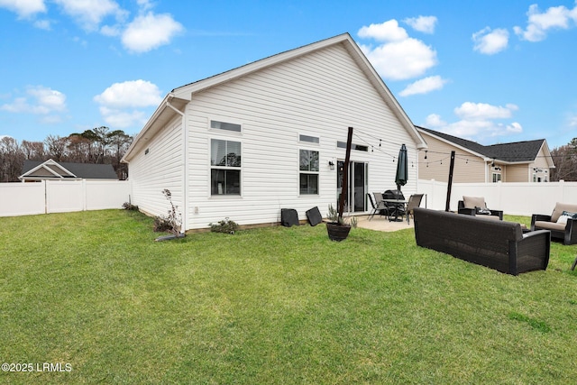 1836 Hearthstone Dr, Ridgeland, SC 29936 - rear view of house with outdoor lounge area and a patio area