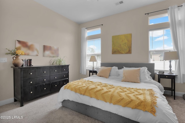 bedroom featuring carpet flooring