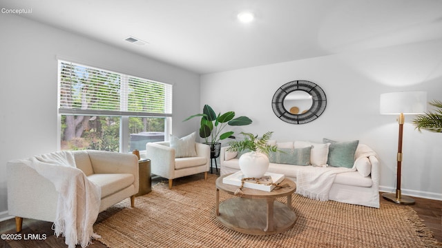 1595 Sanctum St, Ridgeland, SC 29936 - sitting room with baseboards and wood finished floors