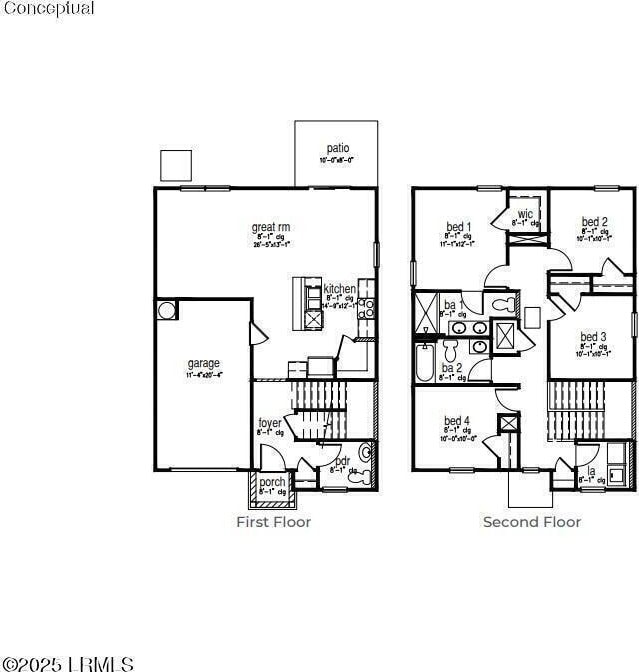 1595 Sanctum St, Ridgeland, SC 29936 - home floor plan