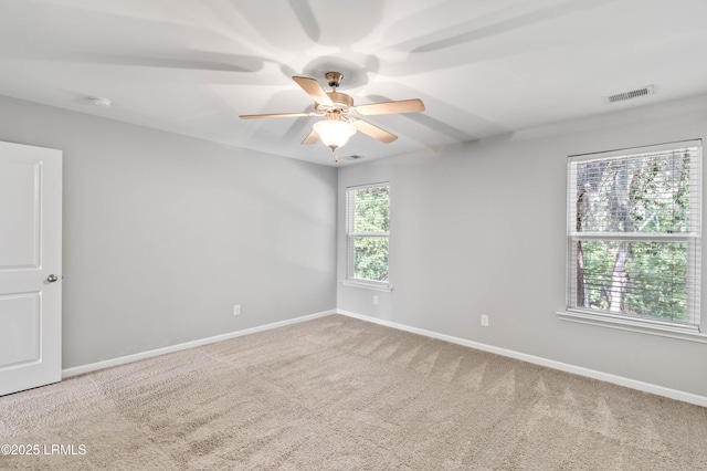 4944 Tidal Walk Ln, Beaufort, SC 29907 - carpeted empty room with ceiling fan and a smoke detector