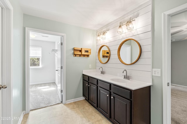 4944 Tidal Walk Ln, Beaufort, SC 29907 - full bath with double vanity and baseboards