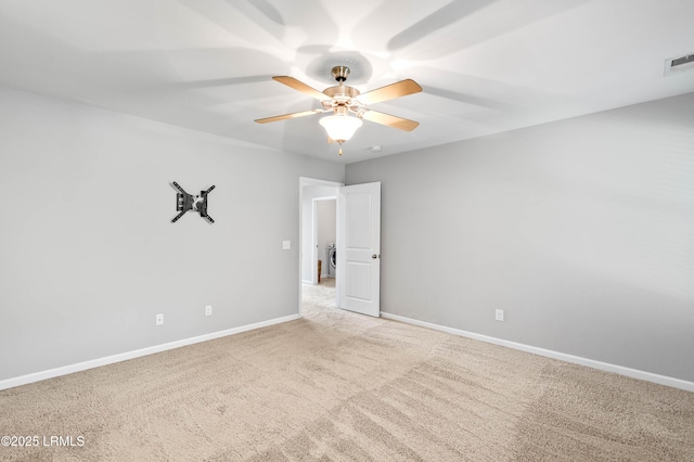 4944 Tidal Walk Ln, Beaufort, SC 29907 - unfurnished bedroom with carpet floors, washer / clothes dryer, and a ceiling fan
