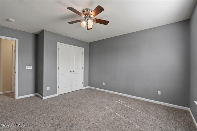 28 Kings Cross Ct, Beaufort, SC 29902 - unfurnished bedroom with a closet, carpet floors, and baseboards