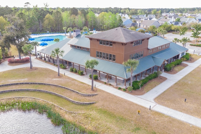 120 Sifted Grain Rd, Bluffton, SC 29909 - drone / aerial view of a pool area