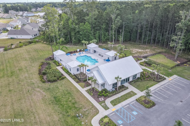 120 Sifted Grain Rd, Bluffton, SC 29909 - aerial view of a pool and a forest