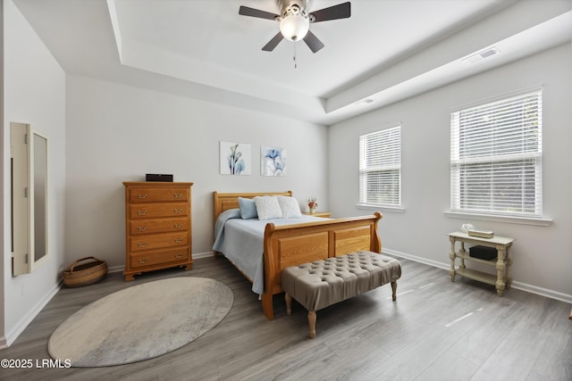 120 Sifted Grain Rd, Bluffton, SC 29909 - bedroom featuring wood finished floors, a raised ceiling, and baseboards