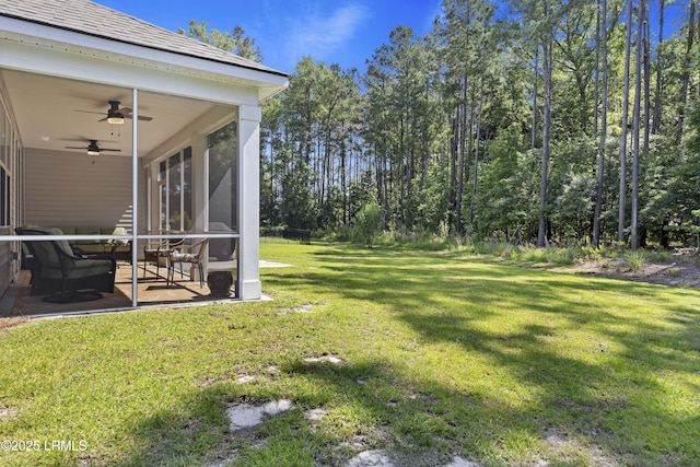 120 Sifted Grain Rd, Bluffton, SC 29909 - view of green lawn with a ceiling fan