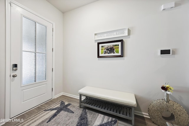 120 Sifted Grain Rd, Bluffton, SC 29909 - entrance foyer with baseboards and wood finished floors