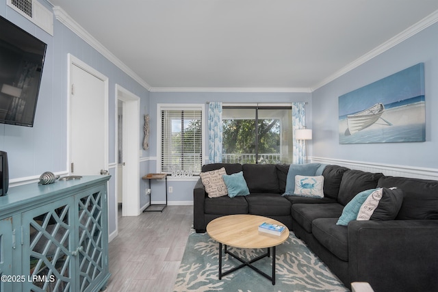663 William Hilton Pkwy Unit 2126, Hilton Head Island, SC 29928 - living area with crown molding and wood finished floors