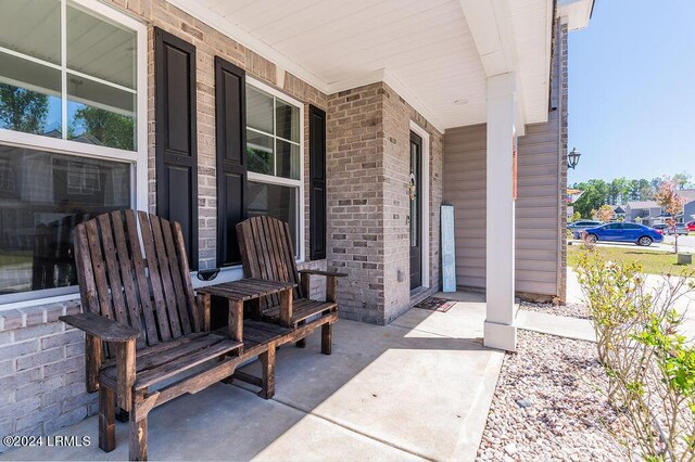 view of patio / terrace with covered porch