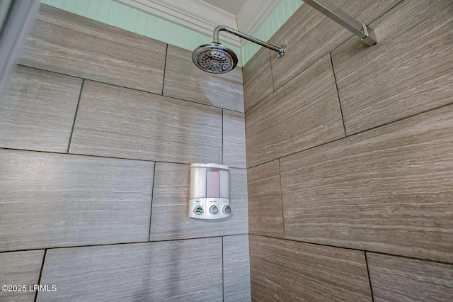 details featuring tiled shower