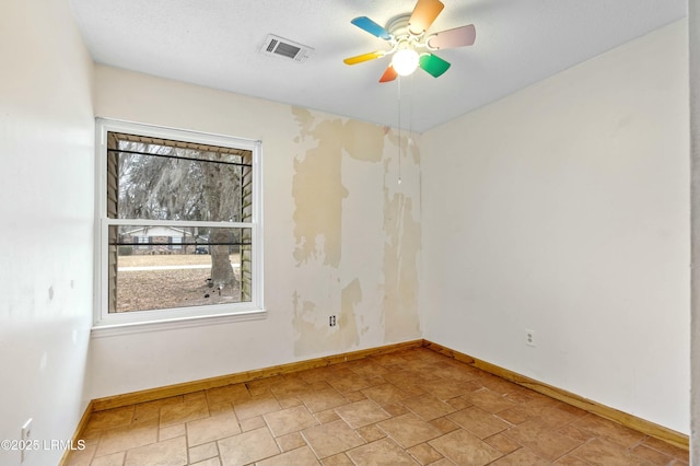 1986 Pulaski Dr, Beaufort, SC 29906 - empty room featuring visible vents, a healthy amount of sunlight, and baseboards