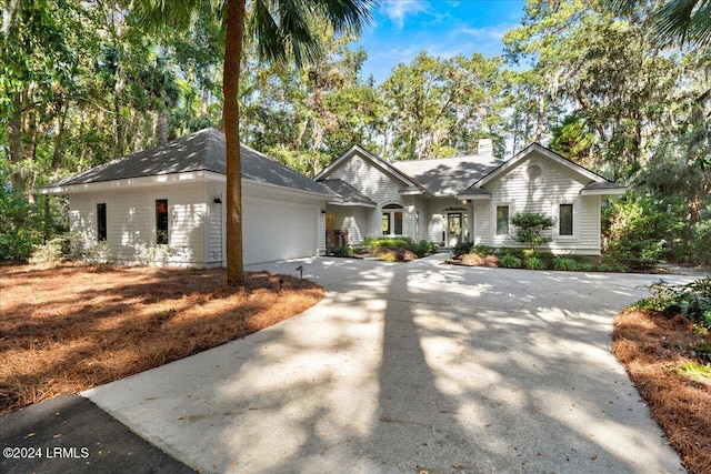 view of front of house featuring a garage