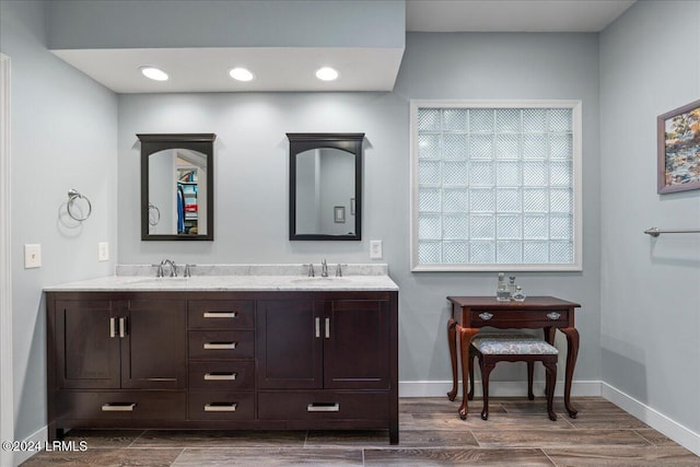 bathroom featuring vanity