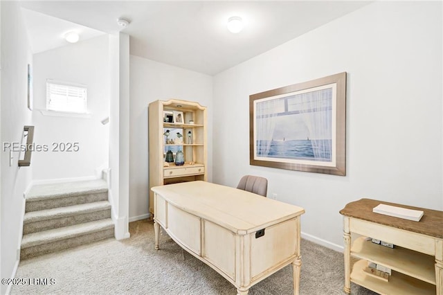 office space featuring carpet floors