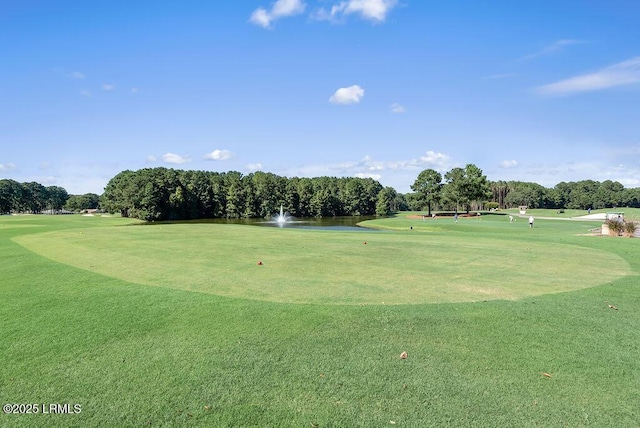 7 Fenwick Dr, Bluffton, SC 29909 - view of property's community with a water view, view of golf course, and view of wooded area