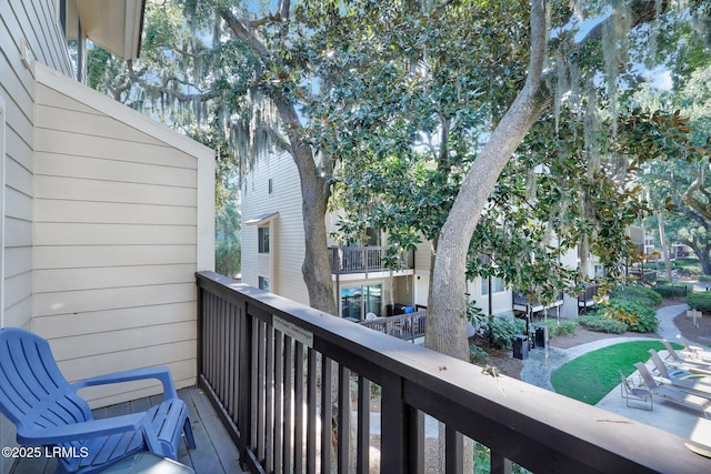 view of balcony