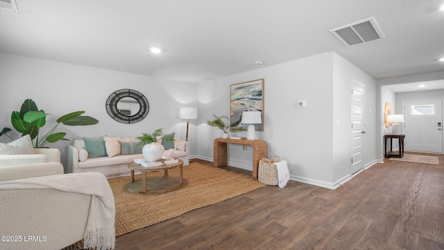 1493 Sanctum St, Ridgeland, SC 29936 - living area featuring wood finished floors, recessed lighting, and baseboards
