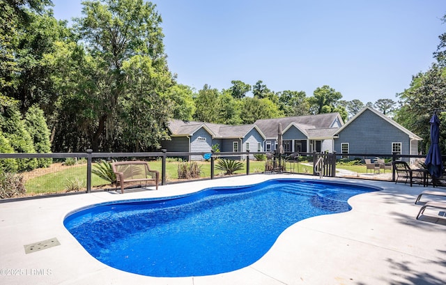 view of pool with a patio