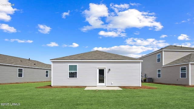 1530 Sanctum St, Ridgeland, SC 29936 - rear view of property with a yard, cooling unit, a patio area, and a shingled roof
