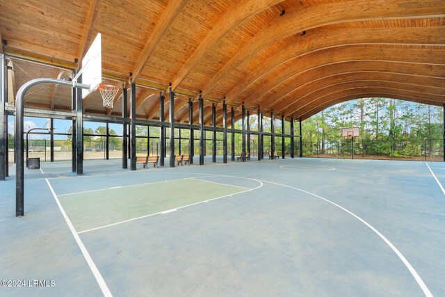 view of basketball court